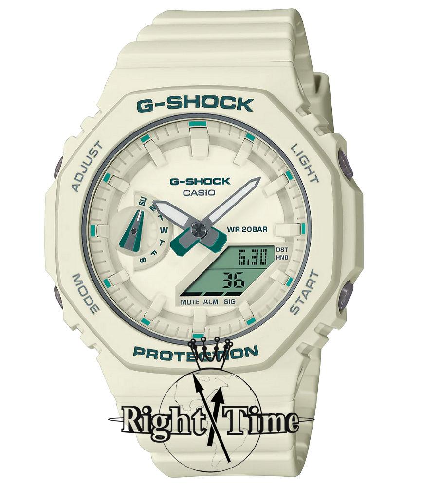 Casioak Ivory/Teal gmas2100ga-7a - Casio G-Shock wrist watch