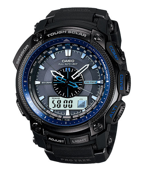 Atomic Solar 3 Sensor Ana-Digi prw5000y-1 - Casio Protrek wrist watch