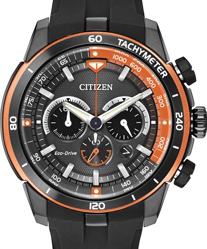 Ecosphere Black/Orange ca4154-15e - Citizen Everyday Sport wrist watch