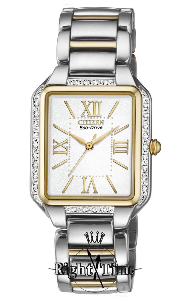 Ciena Rectangular Case Diamond em0194-51a - Citizen Ladies  display picture 3
