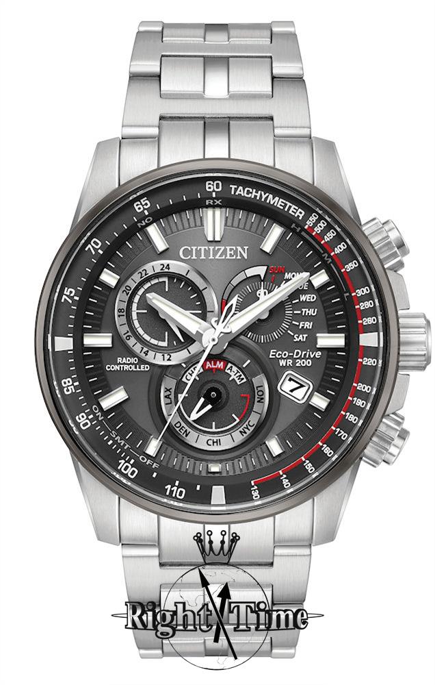 aki_ttop PCAT - Men's Eco-Drive AT4129-57H Steel Chronograph Date Watch