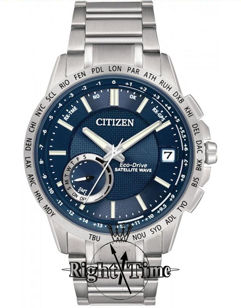 Satellite Wave Blue All Steel cc3000-89l - Citizen Satellite Wave