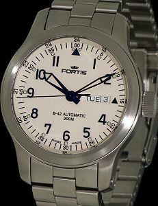 B42 Flieger Day/Date Cream 645.10.12m - Fortis B-42 wrist watch