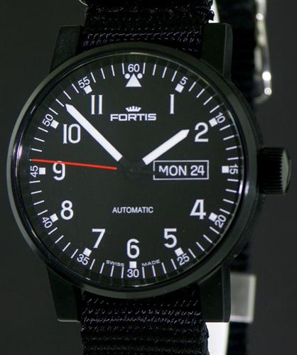 All Black On Nato Strap 623.18.71 n.01 - Fortis Spacematic wrist watch All Black On Nato Strap 623.18.71 n.01 - Fortis Spacematic wrist watch