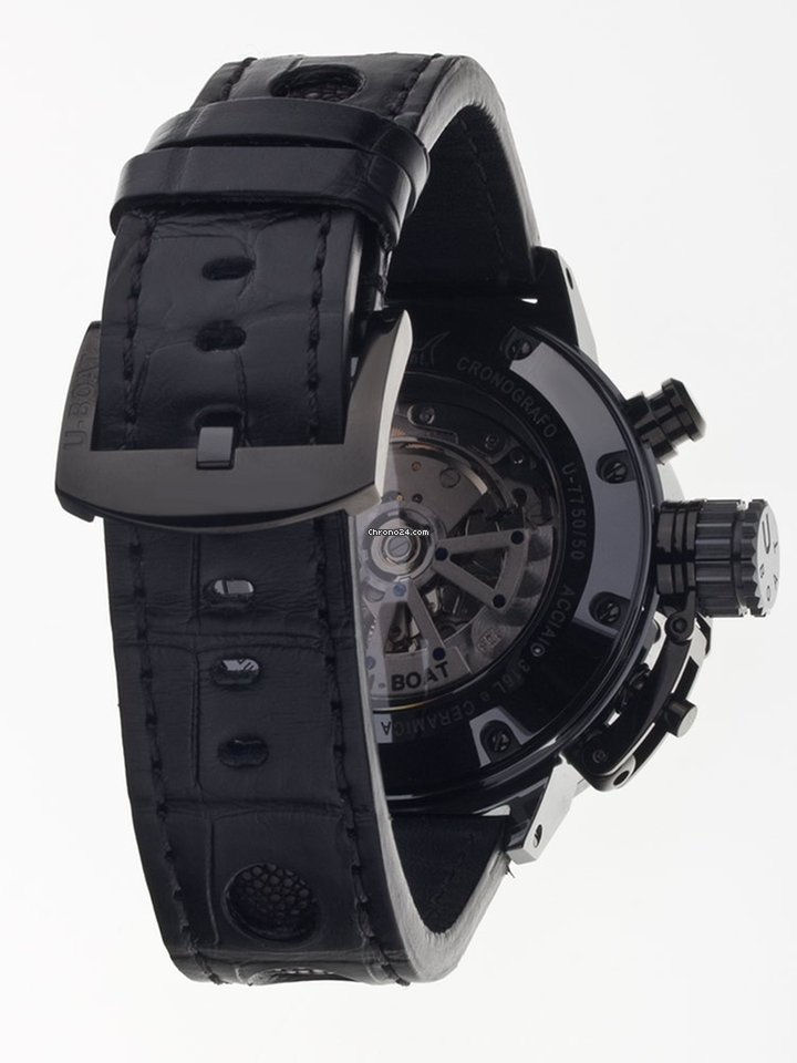 Flightdeck Black Ceramic Shiny 7387 - U-Boat Flightdeck wrist watch