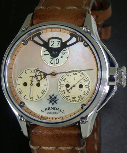 Big Date Regulator Yellow Mop k6-004 - L. Kendall The K6 wrist watch