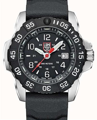 Navy Seal Black On Rubber 3251.cb - Luminox Sea Collection wrist watch