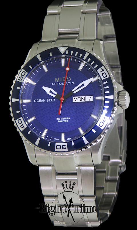 Blue Dial 200m Divers m0114301104102 - Mido Ocean Star wrist watch
