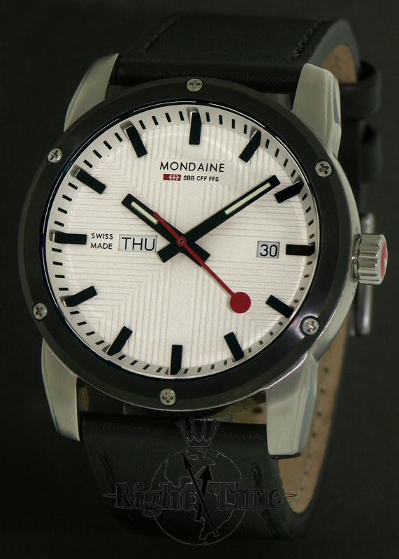 Sport I I Day Date White Dial a667.30338.11sbb - Mondaine Railways