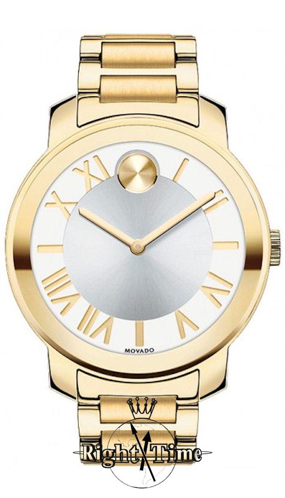Bold Gold Plated Roman Markers 3600198 - Movado Bold wrist watch display picture 2