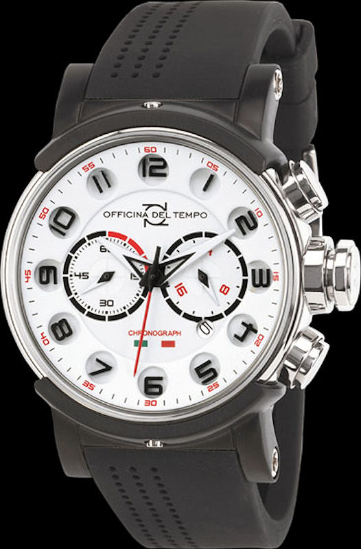 Block Chrono White/Steel 1034-141wn - Officina Del Tempo Block