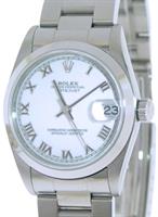 Pre-Owned ROLEX LADY 31 DATEJUST WHITE ROMAN