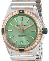 Pre-Owned BREITLING SUPER CHRONOMAT 38 MINT GREEN