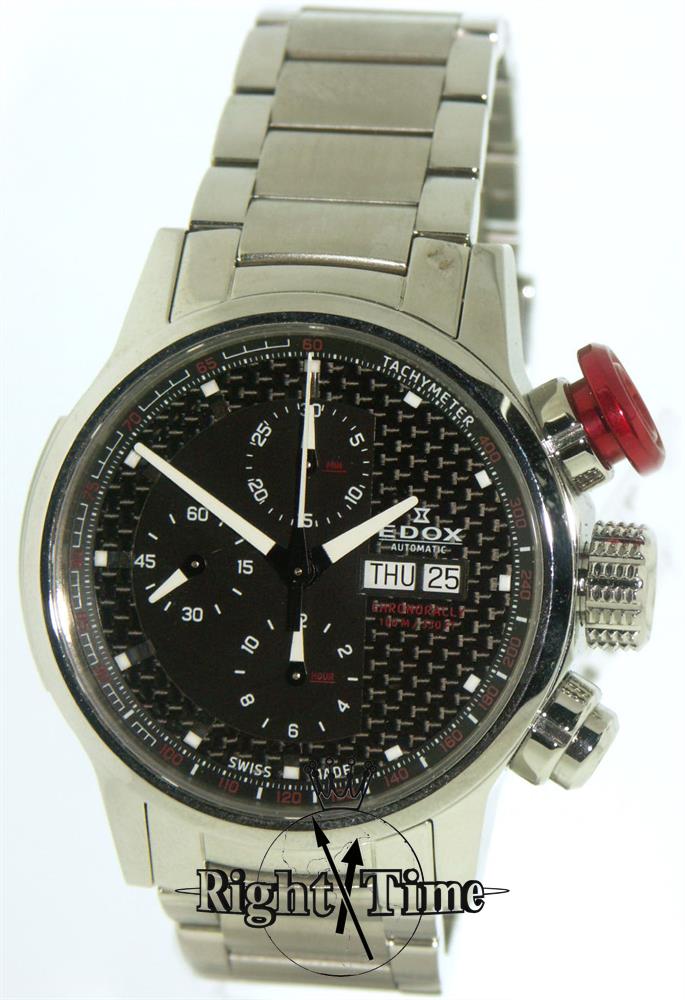 Pre-owned EDOX 01112-3-NIN - EDOX WRC CHRONORALLY AUTO CHROGRAPH