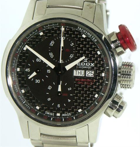 Pre-owned EDOX 01112-3-NIN - EDOX WRC CHRONORALLY AUTO CHROGRAPH