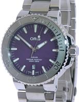 Pre-Owned ORIS AQUIS PURPLE MOP DIAL 43.5MM