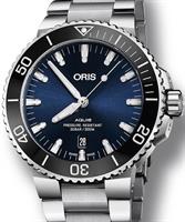 Pre-Owned ORIS AQUIS BLUE CERAMIC BEZEL