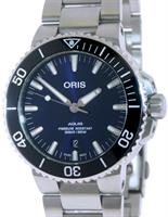 Pre-Owned ORIS AQUIS BLUE CERAMIC BEZEL