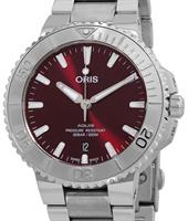 Pre-Owned ORIS AQUIS CHERRY DATE 43.5