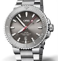 Pre-Owned ORIS AQUIS GREY STEEL BEZEL