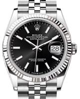 Pre-Owned ROLEX DATEJUST 36 BLACK DIAL