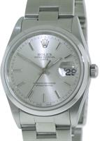 Pre-Owned ROLEX SILVER OYSTER PERPETUAL DATE