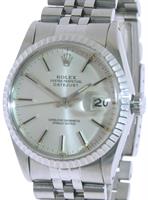 Pre-Owned ROLEX OYSTER DATEJUST SILVER DIAL