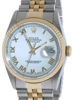 Pre-Owned ROLEX DATEJUST 18KT/STEEL CHAMPAGNE