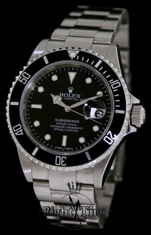 Rolex Submariner With Date 16610 - Pre-Owned Mens Watches