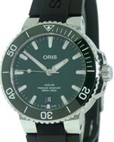 Pre-Owned ORIS 39MM AQUIS GREEN POLISHED