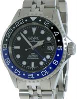 Pre-Owned GEVRIL WALL STREET GMT BLACK AND BLUE