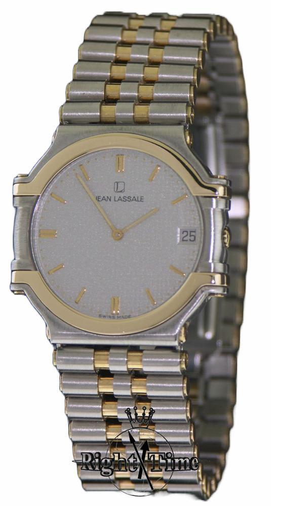 Jean Lassale 14kt Gold/Steel Thalassa 7779-019 - Pre-Owned Mens Watches