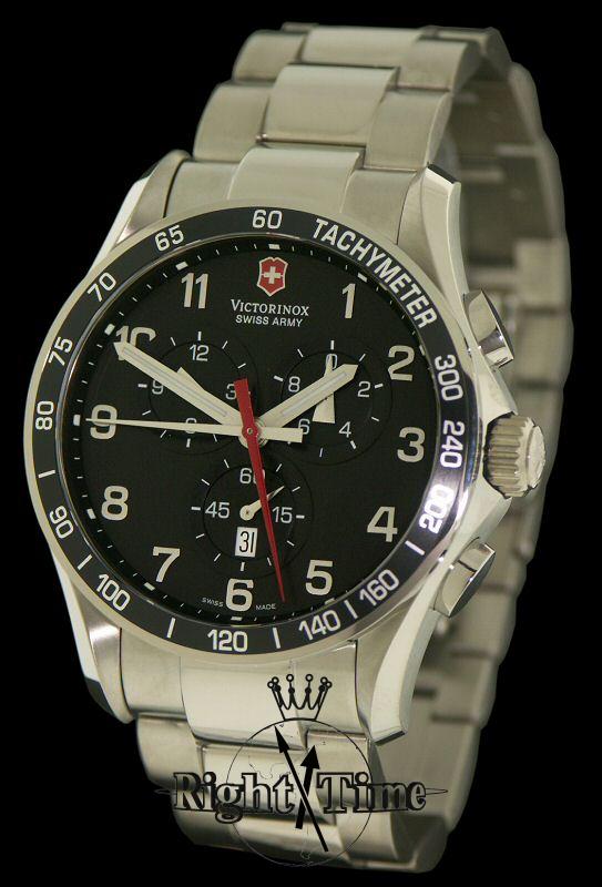 アポ Victorinox Swiss Army Titanium Chrono Xls Black 241261 - Pre-Owned