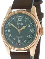 Pre-Owned ORIS BRONZE POINTER DATE GREEN DIAL
