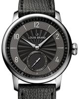 Pre-Owned LOUIS ERARD PETITE SECONDE GUILLOCHÉ BLACK