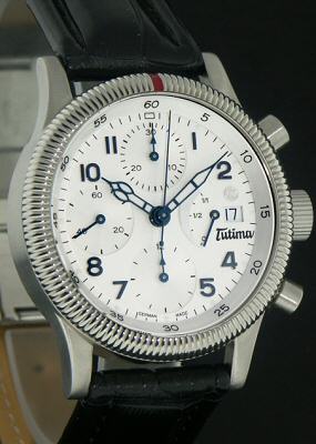 Tutima F2 Power Reserve White 780-81 - Pre-Owned Mens Watches