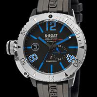 Pre-Owned U-BOAT CLASSICO SOMMERSO BLACK/BLUE