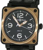 Pre-Owned BELL & ROSS BR 01-92 ROSE GOLD & CARBON