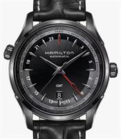 Pre-Owned HAMILTON JAZZMASTER GMT AUTO ALL BLACK