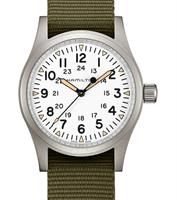 Pre-Owned HAMILTON KHAKI FIELD MECHANICAL WHITE