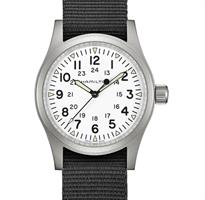 Pre-Owned HAMILTON KHAKI MECHANICAL FIELD WHITE