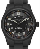 Pre-Owned HAMILTON KHAKI FIELD 38 TITANIUM BLACK