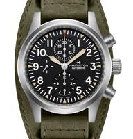Pre-Owned HAMILTON KHAKI OFFICER AUTO CHRONO