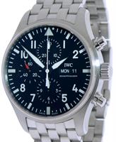 Pre-Owned I W C PILOT CHRONOGRAPH BLACK DIAL