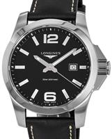 Pre-Owned LONGINES CONQUEST QUARTZ BLACK