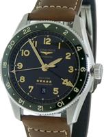 Pre-Owned LONGINES SPIRIT ZULU TIME BLACK/GREEN
