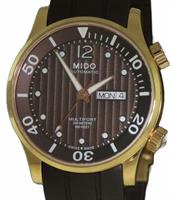 Pre-Owned MIDO MULTIFORT GOLD DIVER BROWN