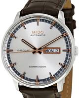 Pre-Owned MIDO COMMANDER I I SILVER/ROSE DIAL