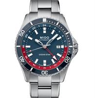 Pre-Owned MIDO OCEAN STAR GMT RED/WHITE/BLUE