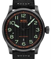 Pre-Owned MIDO BLACK MULTIFORT AGED
